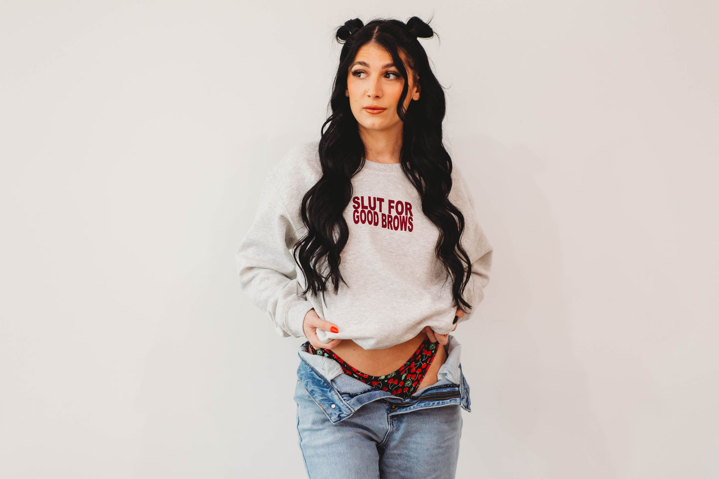 Slut For Good Brows Crewneck