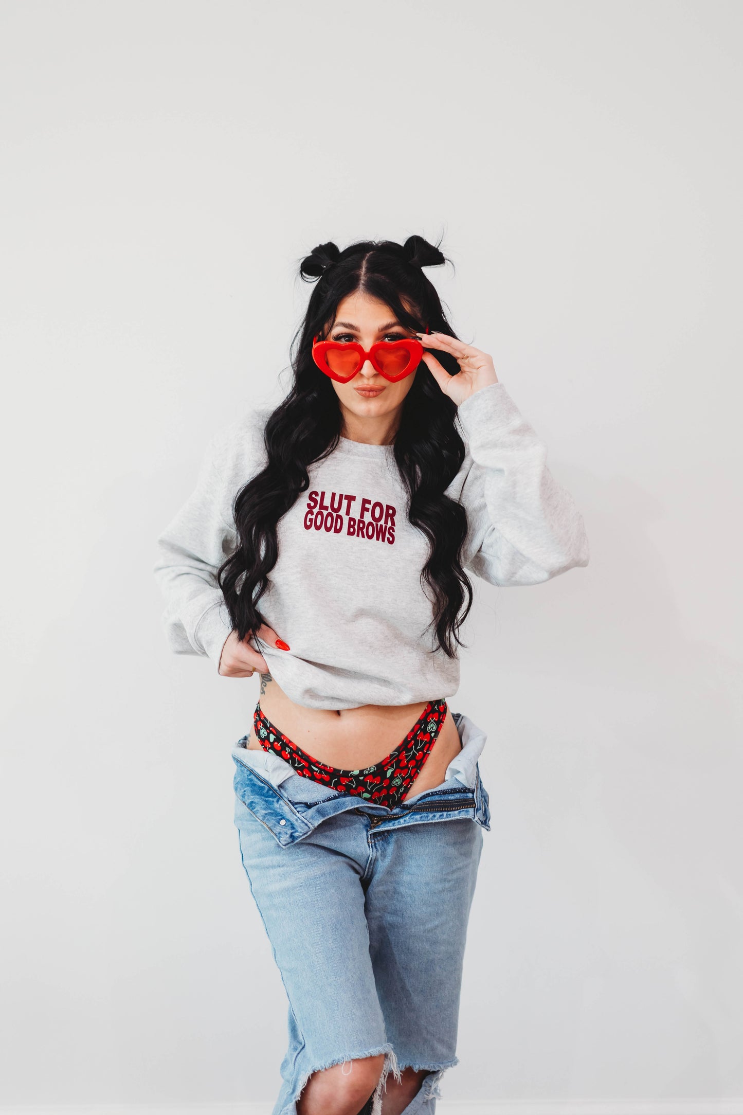 Slut For Good Brows Crewneck